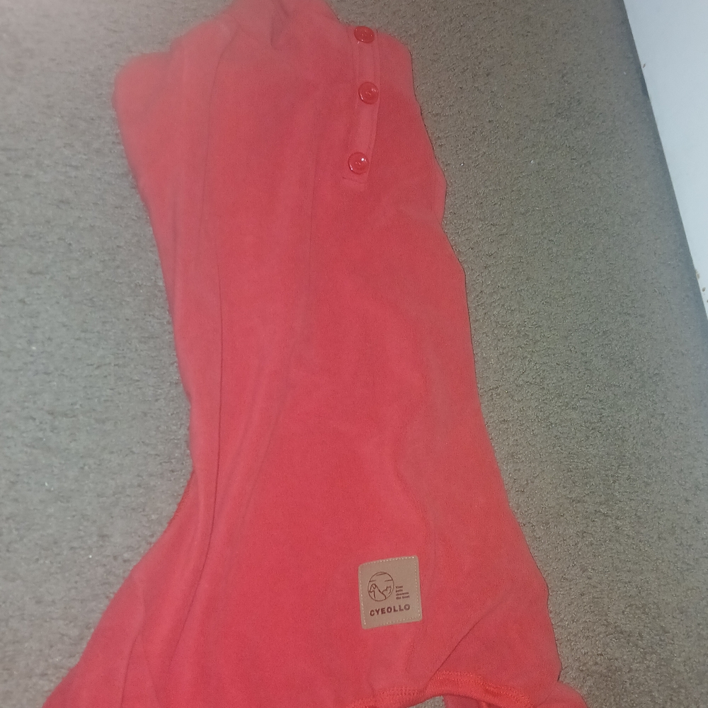 Red Cycollo Buttoned Top